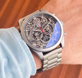 Tag Heuer x CR7 Grand Carrera – Premium Skeleton Chronograph (Grey Dial & Chain)